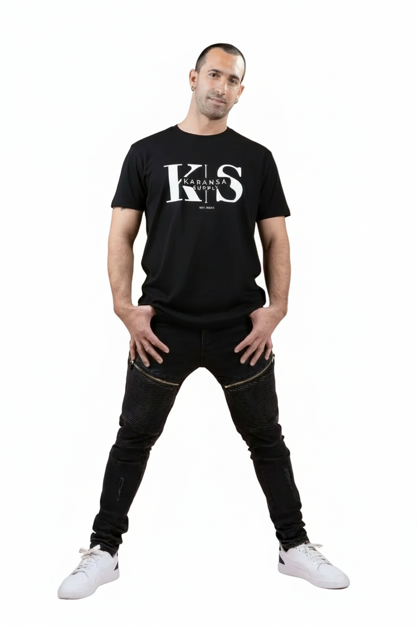 Camiseta Negra Básica Karansa Unisex