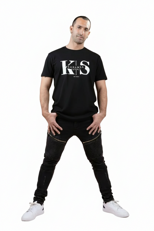 Camiseta Negra Básica Karansa Unisex