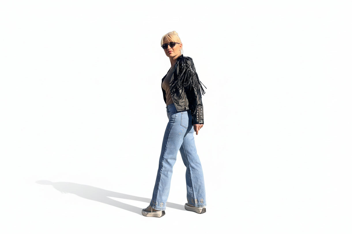 Jeans Denim Bordado