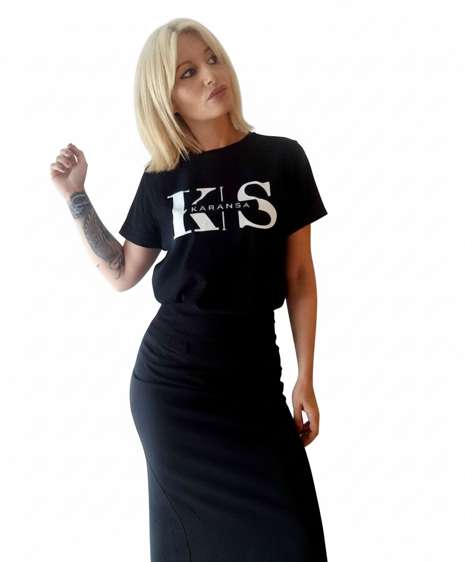 Camiseta Negra Básica Karansa Unisex