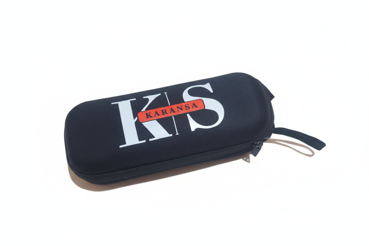 Paraguas Compacto Negro con Funda KS®